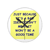 bad idea wall clocks
