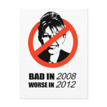 Bad in 2008 Worse in 2012 Postcards