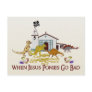 Bad Jesus Ponies Postcard