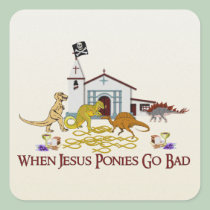 Bad Jesus Ponies stickers