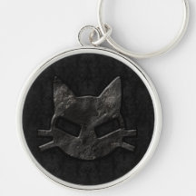 Bad Kitty Black Gothic Key Chain