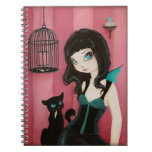 Bad kitty - fairy goth notebook
