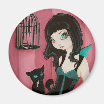 Bad Kitty - Fairy Magnet magnets