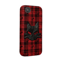 Bad Kitty iPhone 4 Case with Skulls & Hearts