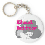 bad kitty key chain