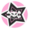 Bad Kitty Little Pink Stickerz by BadKittyCatoure Bad Kitty Little Pink Stickerz