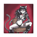 Bad Kitty Magnet by artvixn Bad Kitty Magnet