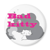 bad kitty refrigerator magnet