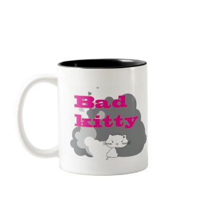 bad kitty mugs by NChadai
