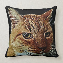 Bad Kitty Throw Pillows