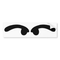 bad looking eyes bumper stickers by Tomaniac bad looking eyes bumper stickers
