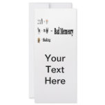 Bad Memeory Rack Card