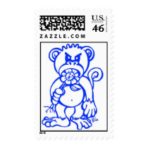 Bad monkey-Blue Stamp