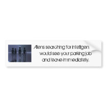 Bad Parking Bumper Sticker bumper stickers
