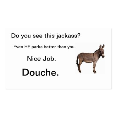 Bad Parking Business Card by verse5