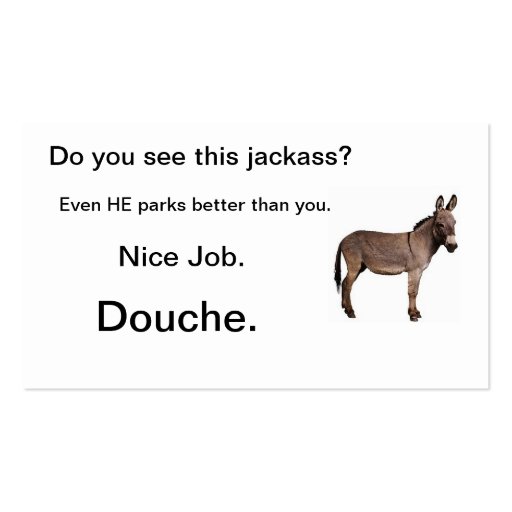 Bad Parking Business Card