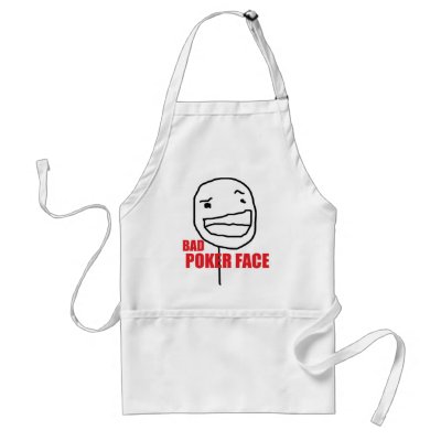 Bad Poker Face Aprons by RageShop