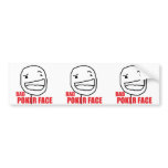 Bad Poker Face Bumper Stickers
