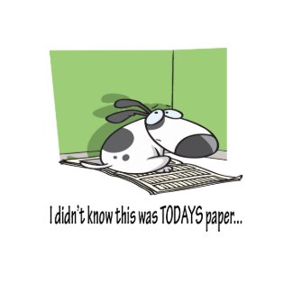 Bad Puppy Newspaper card