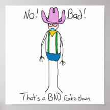 Bad Rodeo Clown Poster