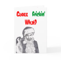 Bad Santa Christmas Card