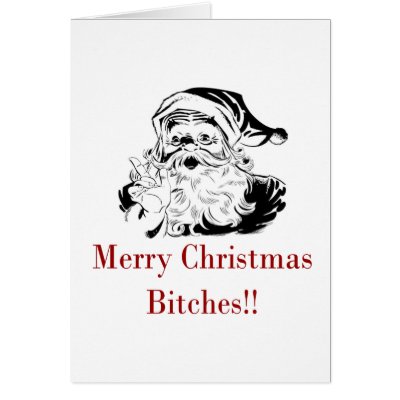 Bad Santa Christmas Card by checkit