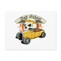 Bad School Hotrod postcards