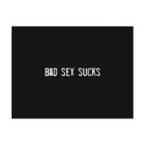 bad sex sucks postcards