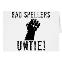 Bad Spellers UNTIE!! cards by EllesPlanet Bad Spellers UNTIE!! cards