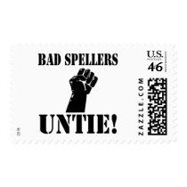 Bad Spellers UNTIE!! Postage Stamp