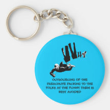 Bad taste but funny skydiving keychain