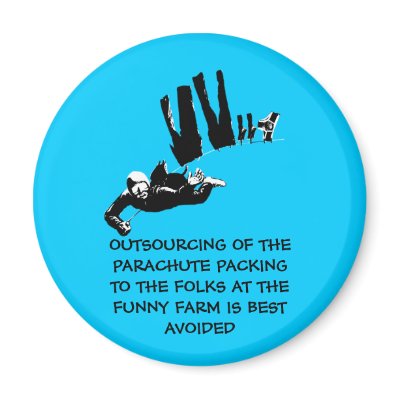 Bad taste but funny skydiving magnet by Cardsharkkid