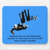 Bad taste but funny skydiving mousepads