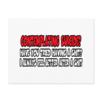 Bad taste suicide postcards by Cardsharkkid Bad taste suicide postcards