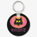 BAD THING - Key Chain keychains by tuffkittydesigns BAD THING - Key Chain keychains