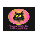 BAD THING - Post Cards postcards by tuffkittydesigns BAD THING - Post Cards postcards