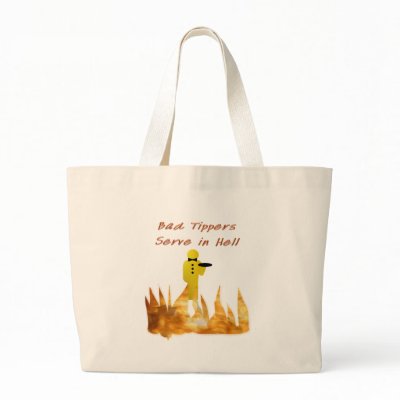 Bad Tippers Tote Bag by hdowney