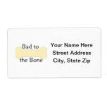 Bad to the Bone (bone) Custom Shipping Label