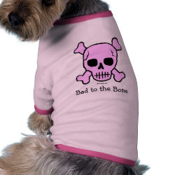 Bad to the Bone dog t-shirt petshirt