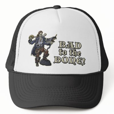 Bad to the Bone Trucker Hats by Jack_of_Arts