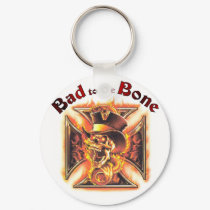 Bad to the bone keychains
