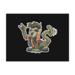bad to the bone monkey post card