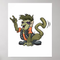 bad to the bone monkey print
