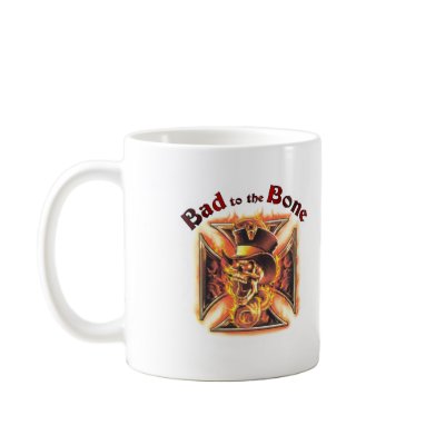 Bad to the bone coffee mug by nhmystix
