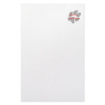 Bad to the Bone (paw print) Stationery Paper