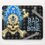 Bad to the Bone Skull mousepads
