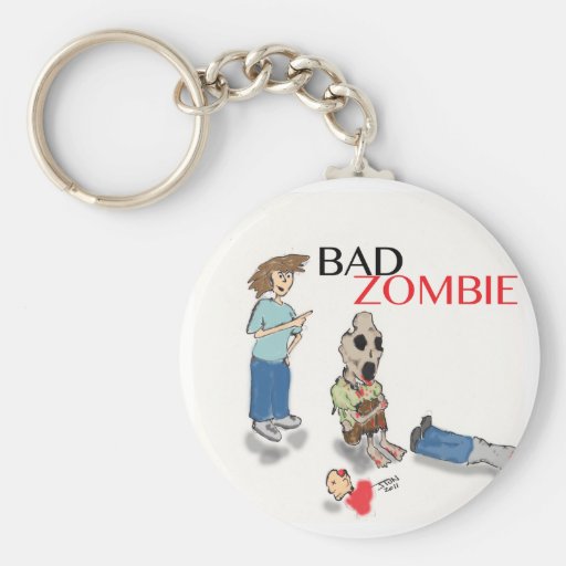 Bad Zombie Key Chain