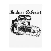 Badass Arborist - Chainsaw Post Cards