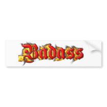 badass bumper sticker