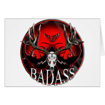 Badass Greeting Card